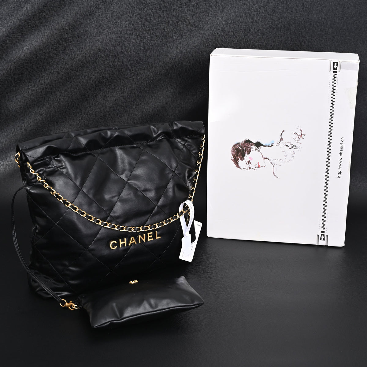Chanel 19 Flap Bag – Black Quilted Lambskin with Gold & Ruthenium Hardware