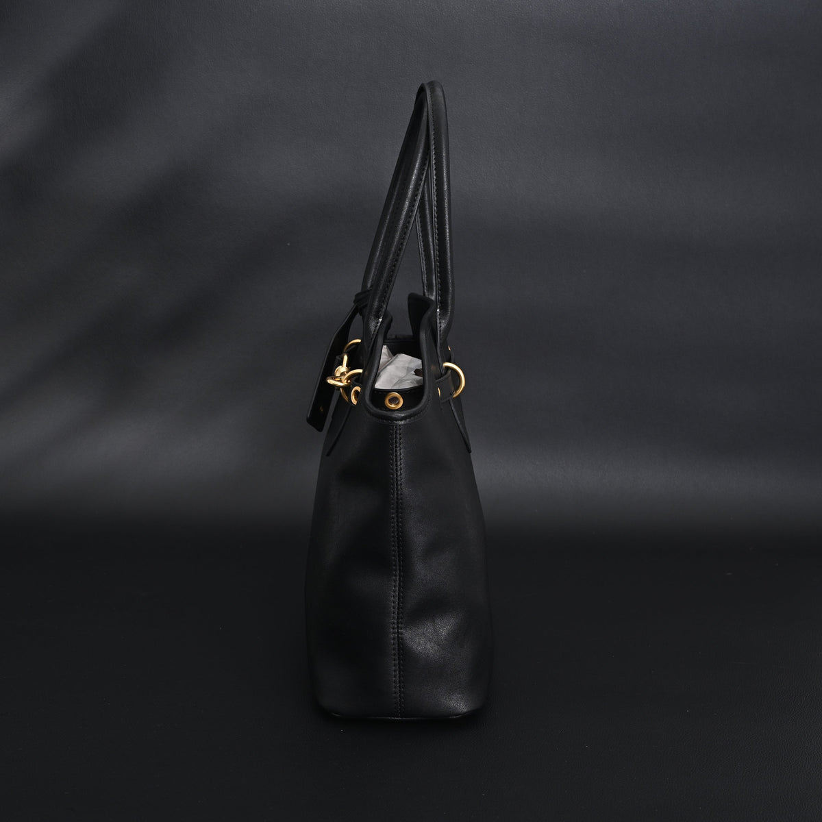 Miu Miu Leather Tote Bag – Classic Black