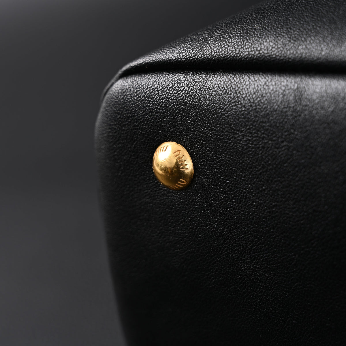 Miu Miu Leather Tote Bag – Classic Black