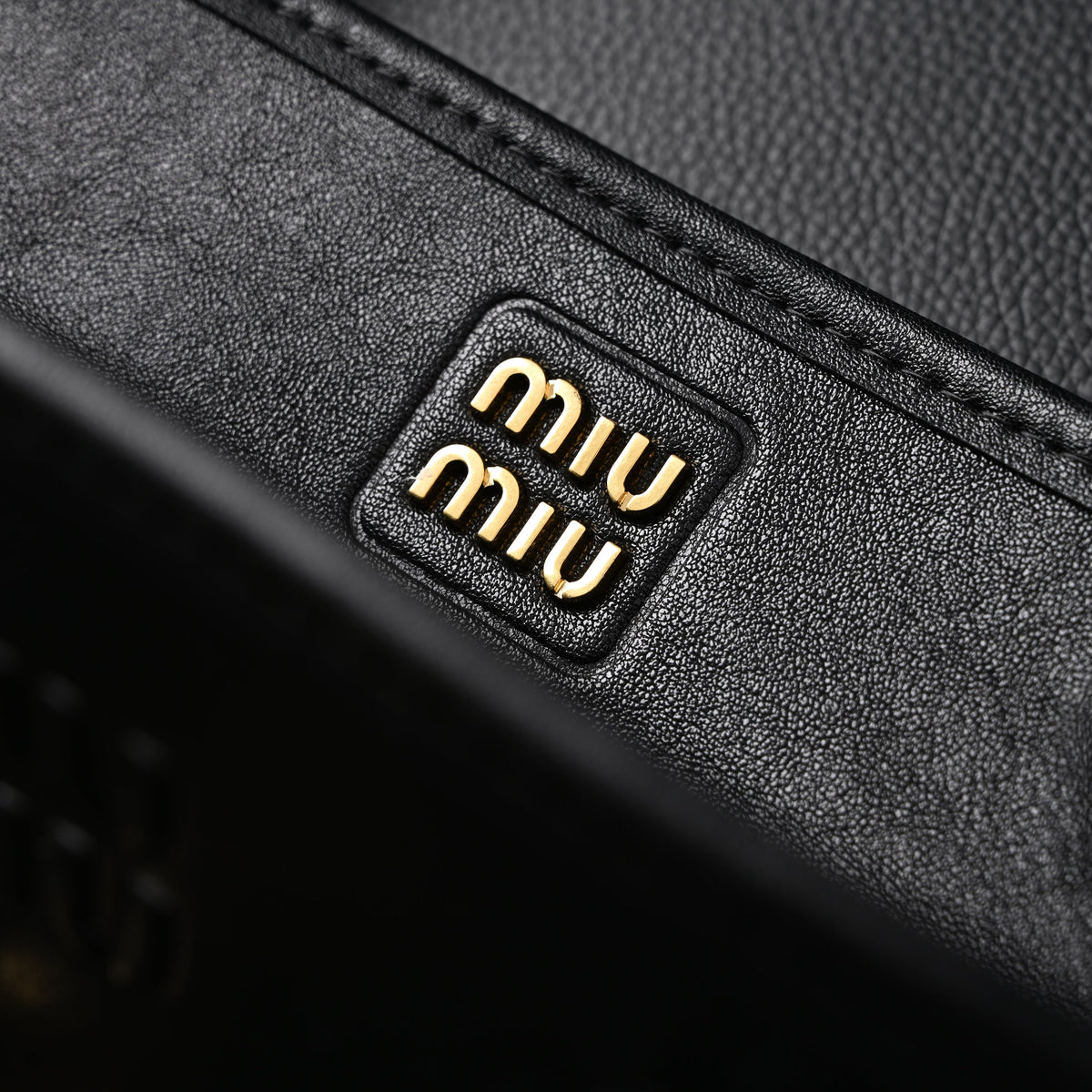 Miu Miu Leather Tote Bag – Classic Black