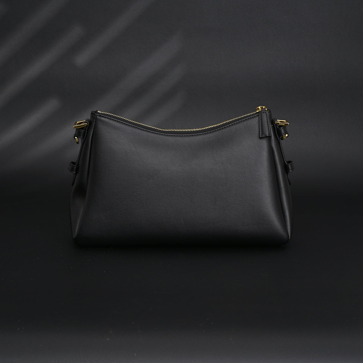 Prada Cleo Black Brushed Leather Shoulder Bag