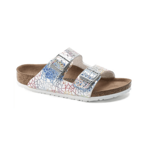 Birkenstock Girls Arizona Hologram Silver