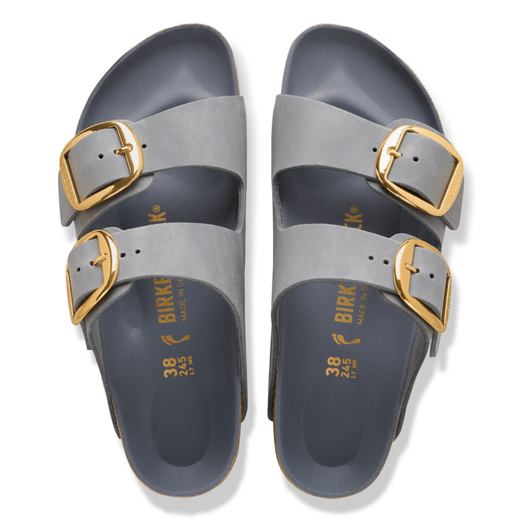 Birkenstock Women's Arizona Big Buckle Oiled Leather Basalt Grey