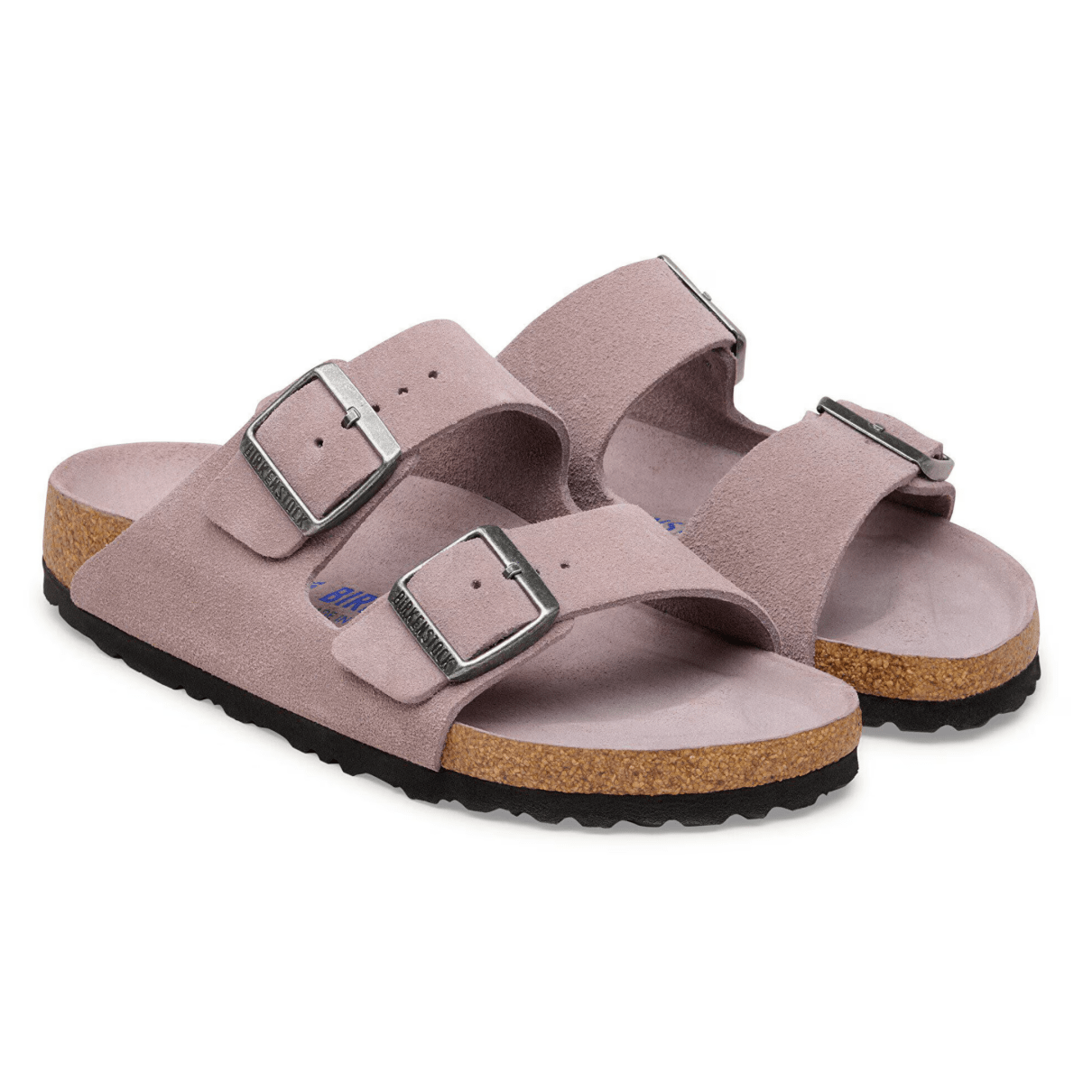 Birkenstock Women's Arizona Soft Footbed Faded Purple Tonal Suede