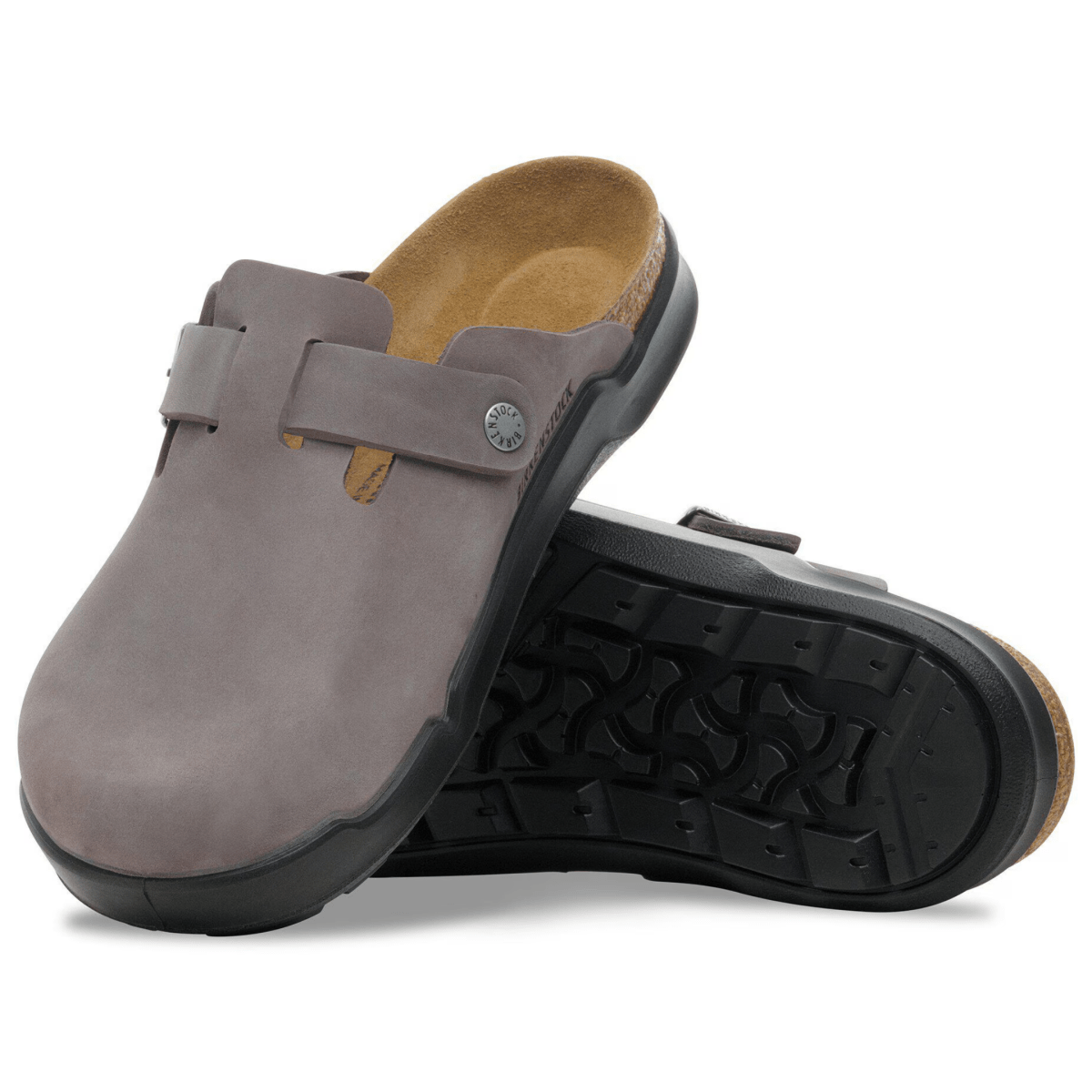 Birkenstock Men's Boston Crosstown Rugged Iron Oiled Leather